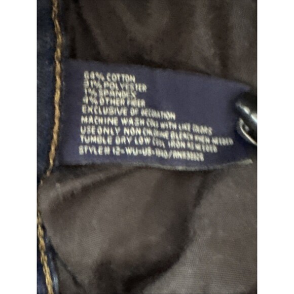 US Polo Assn. Straight Jeans Juniors 16 Blue Mid Rise Embroidered Logo Y2k - Picture 8 of 12